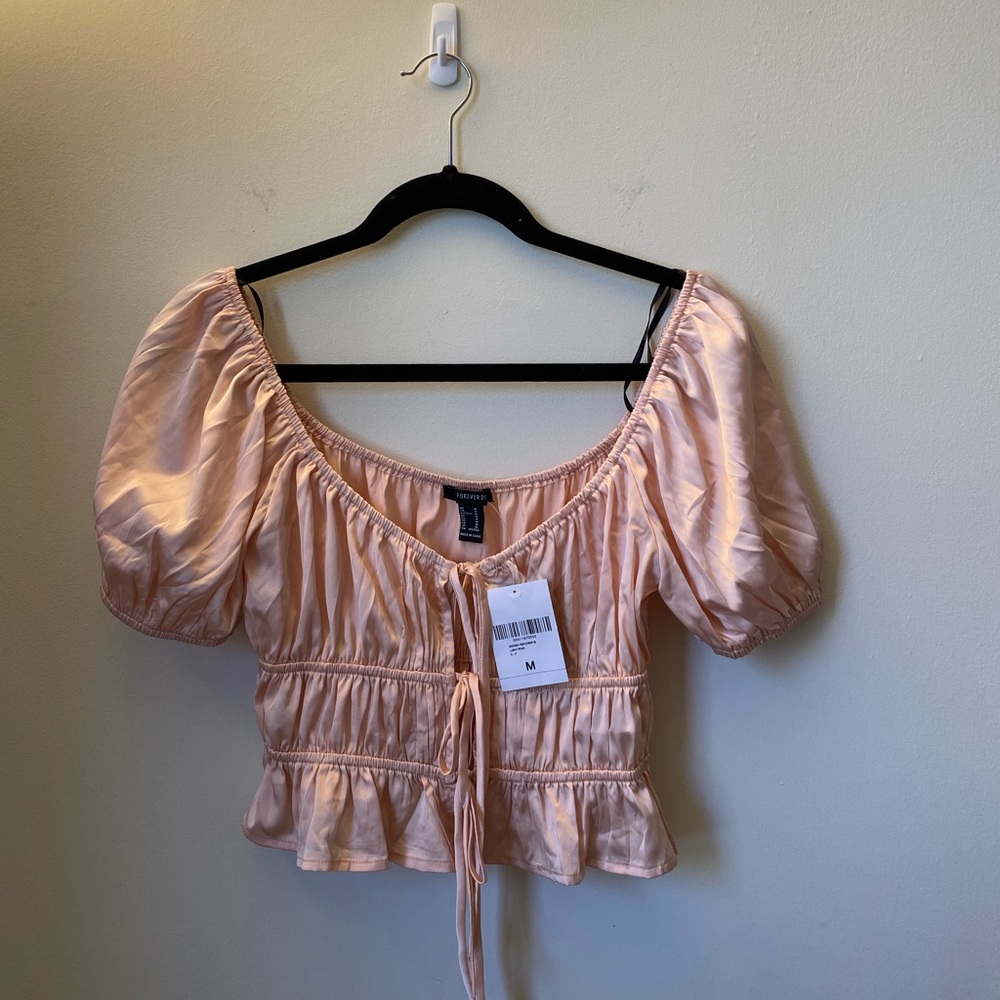 NWT f21 smocked shirt